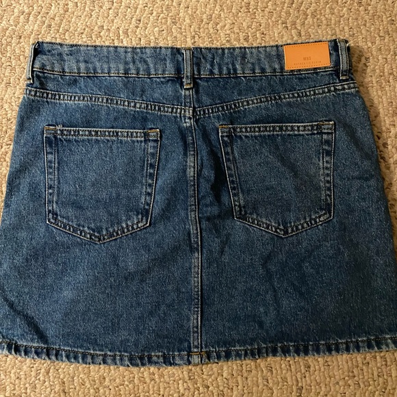 MNG Jeans Mini Denim Skirt - Size Medium - Blue - Picture 2 of 4